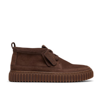 Clarks Torhill Lace braune Lederstiefeletten