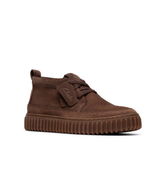 Clarks Torhill Lace braune Lederstiefeletten