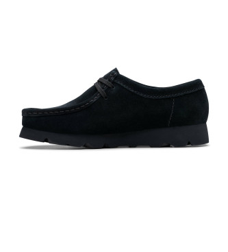 Clarks Zapatos de piel Wallabee.GTX negro