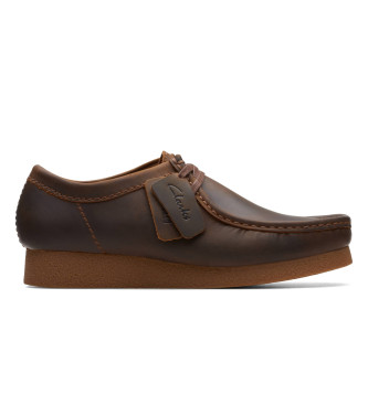Clarks Wallabee EVO rjavi usnjeni čevlji
