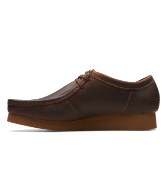 Clarks Wallabee EVO rjavi usnjeni čevlji