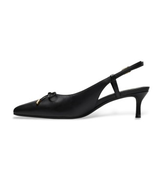 Clarks Scarpe Zarey Bow in pelle nera