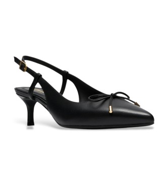 Clarks Scarpe Zarey Bow in pelle nera