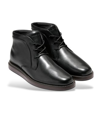 Cole Haan Grand Neoclassic Flexcraft Chukka black leather boots