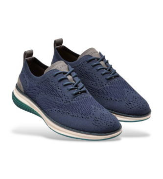 Cole Haan Energyweave Oxfords navy leather loafers