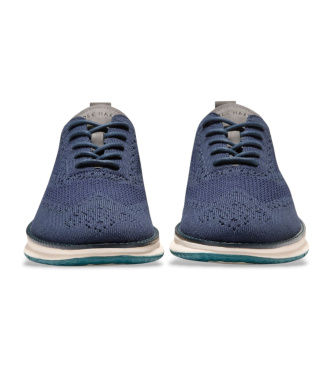 Cole Haan Energyweave Oxfords navy leather loafers