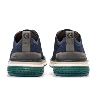 Cole Haan Energyweave Oxfords navy leather loafers