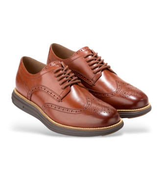 Cole Haan Originalgrand Remastered Win mocassins em pele castanha