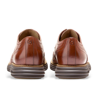 Cole Haan Originalgrand Remastered Win mocassins em pele castanha