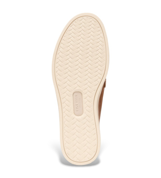 Cole Haan Brązowe skórzane mokasyny Pinch Long Weekender