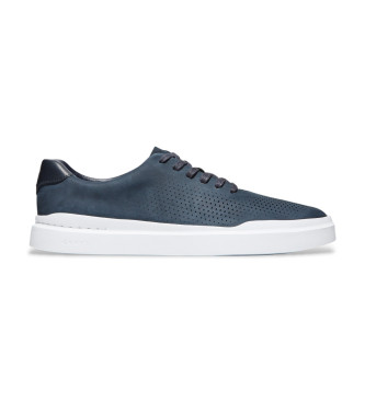 Cole Haan Scarpe in pelle tagliata al laser GrandPro Rally blu navy