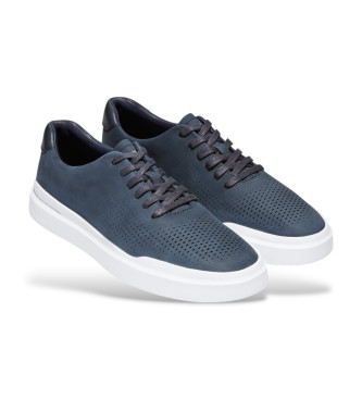 Cole Haan Scarpe in pelle tagliata al laser GrandPro Rally blu navy