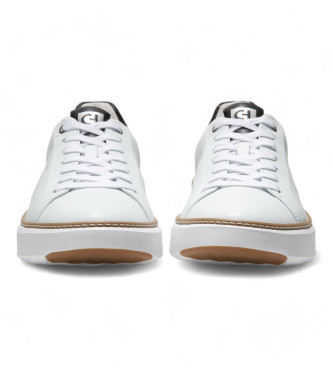 Cole Haan Grandpro Topspin leather shoes white