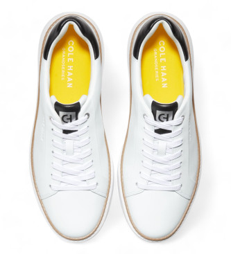 Cole Haan Grandpro Topspin leather shoes white