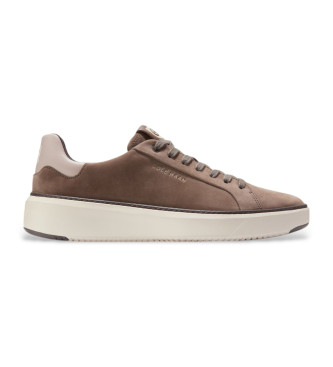 Cole Haan Grandpro Topspin sapatos de couro castanho