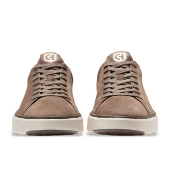 Cole Haan Grandpro Topspin sapatos de couro castanho