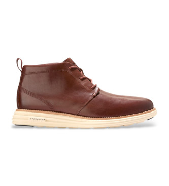 Cole Haan Originalgrand Remastered Chu sapatilhas em pele castanha