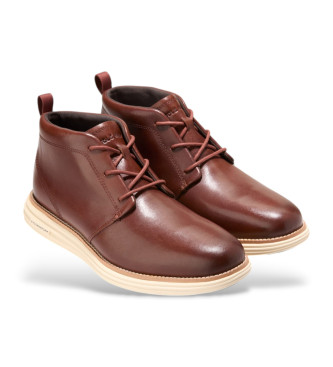 Cole Haan Originalgrand Remastered Chu sapatilhas em pele castanha