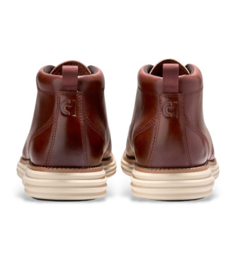 Cole Haan Originalgrand Remastered Chu sapatilhas em pele castanha