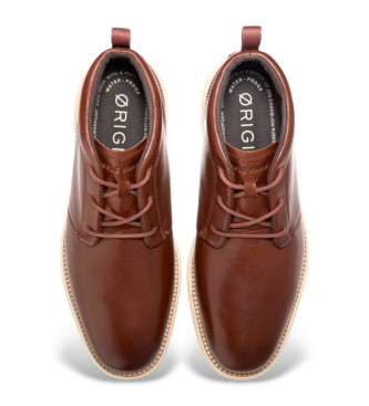 Cole Haan Brązowe skórzane buty treningowe Originalgrand Remastered Chu