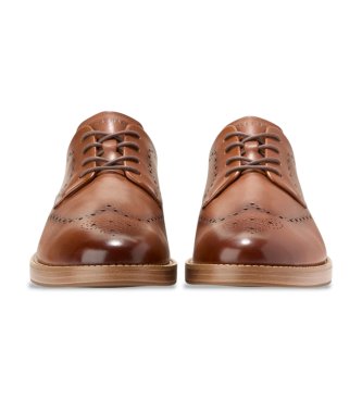 Cole Haan Grand Neoclassic Flexcraft Wingtip Oxford Brown Leather Shoes