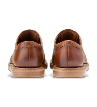 Cole Haan Grand Neoclassic Flexcraft Wingtip Oxford Brown Leather Shoes