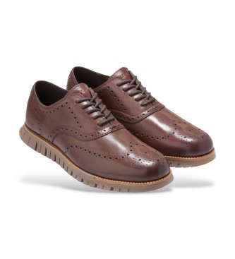 Cole Haan Zerogrand Remastered Wingtip Oxford-skor i brunt läder