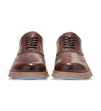 Cole Haan Zerogrand Remastered Wingtip Oxford-skor i brunt läder