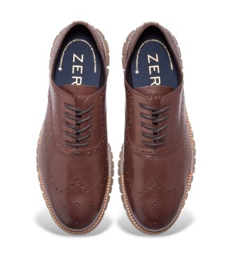 Cole Haan Zerogrand Remastered Wingtip Oxford-skor i brunt läder