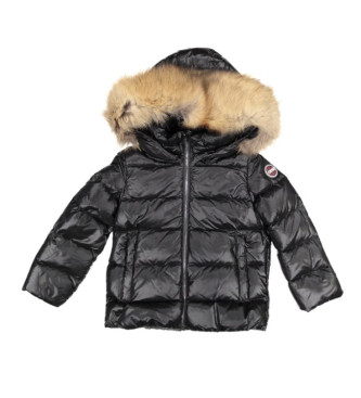 Colmar Black feather coat