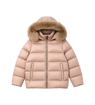 Colmar Abrigo reversible Fur rosa