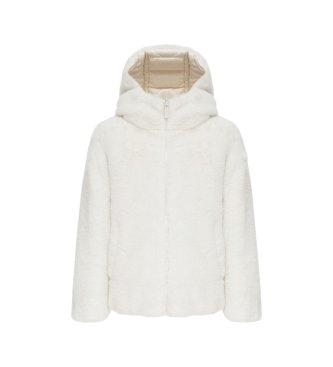 Colmar Beige Real Fur Edge reversible coat