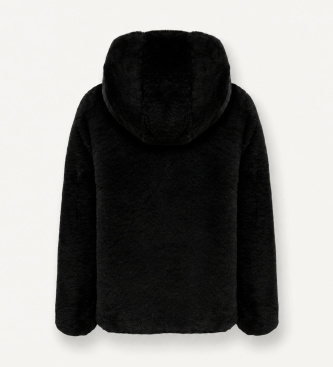 Colmar Black Real Fur Edge reversible coat