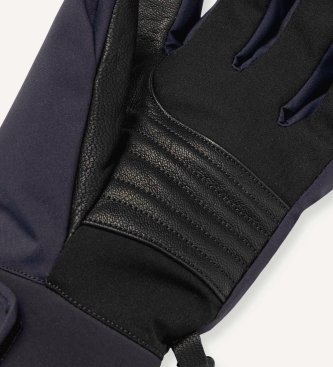 Colmar Marineblaue Skihandschuhe aus Leder