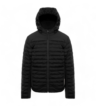 Colmar Quilted windbreaker jacket with hood black
