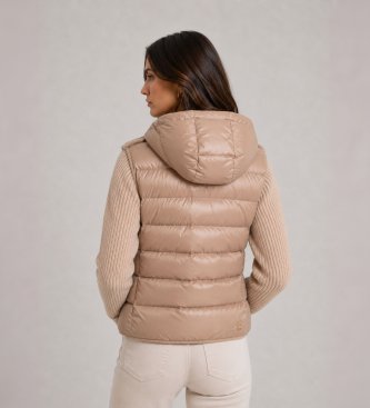 Colmar Braune Hybridjacke aus Kunstleder