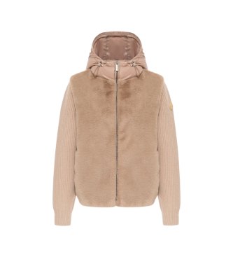 Colmar Braune Hybridjacke aus Kunstleder