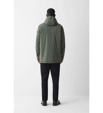 Colmar Lang grn elastisk jakke