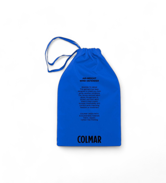 Colmar Ongevoerde jas met capuchon bij de kraag blauw