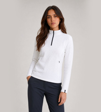 Colmar Fleecefutter in weißem Jacquard