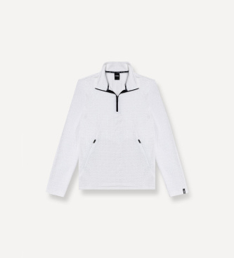 Colmar Fleecefutter in weißem Jacquard
