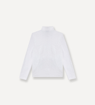 Colmar Fleecefutter in weißem Jacquard