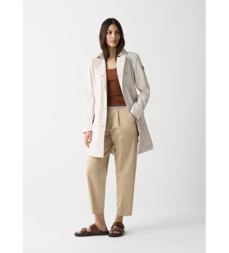 Colmar Trench-coat en softshell avec ceinture beige