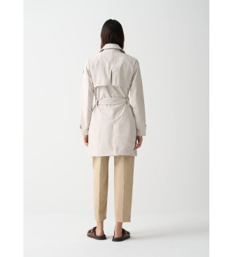 Colmar Trench-coat en softshell avec ceinture beige