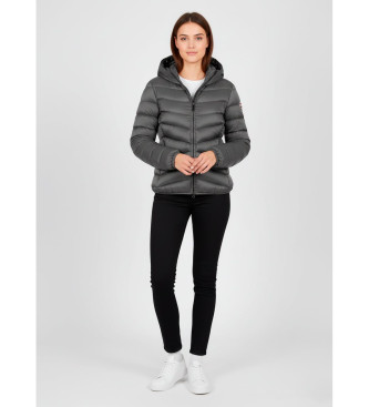 Colmar Gr quiltet syntetisk pelsjakke med gr syntetisk pels