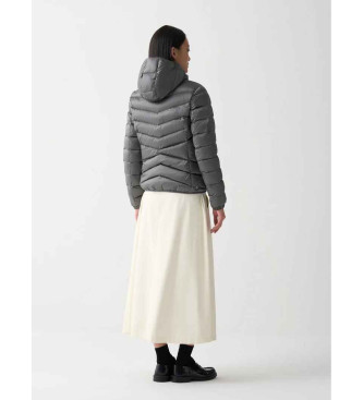 Colmar Gr quiltet syntetisk pelsjakke med gr syntetisk pels