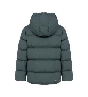 Colmar Bicolour green hooded jacket with hood