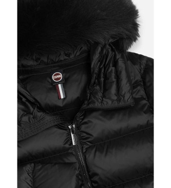 Colmar Aftagelig jakke med htte og sort htte i imiteret pels