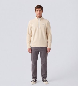 Colmar Beiger Fleece-Pullover