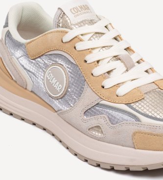 Colmar Wildleder-Sneaker Hunt Twinkle, silber, beige